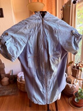 Guess Light Blue Denim Shirt Jacket